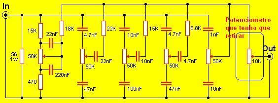 circuito mixer audio passivo