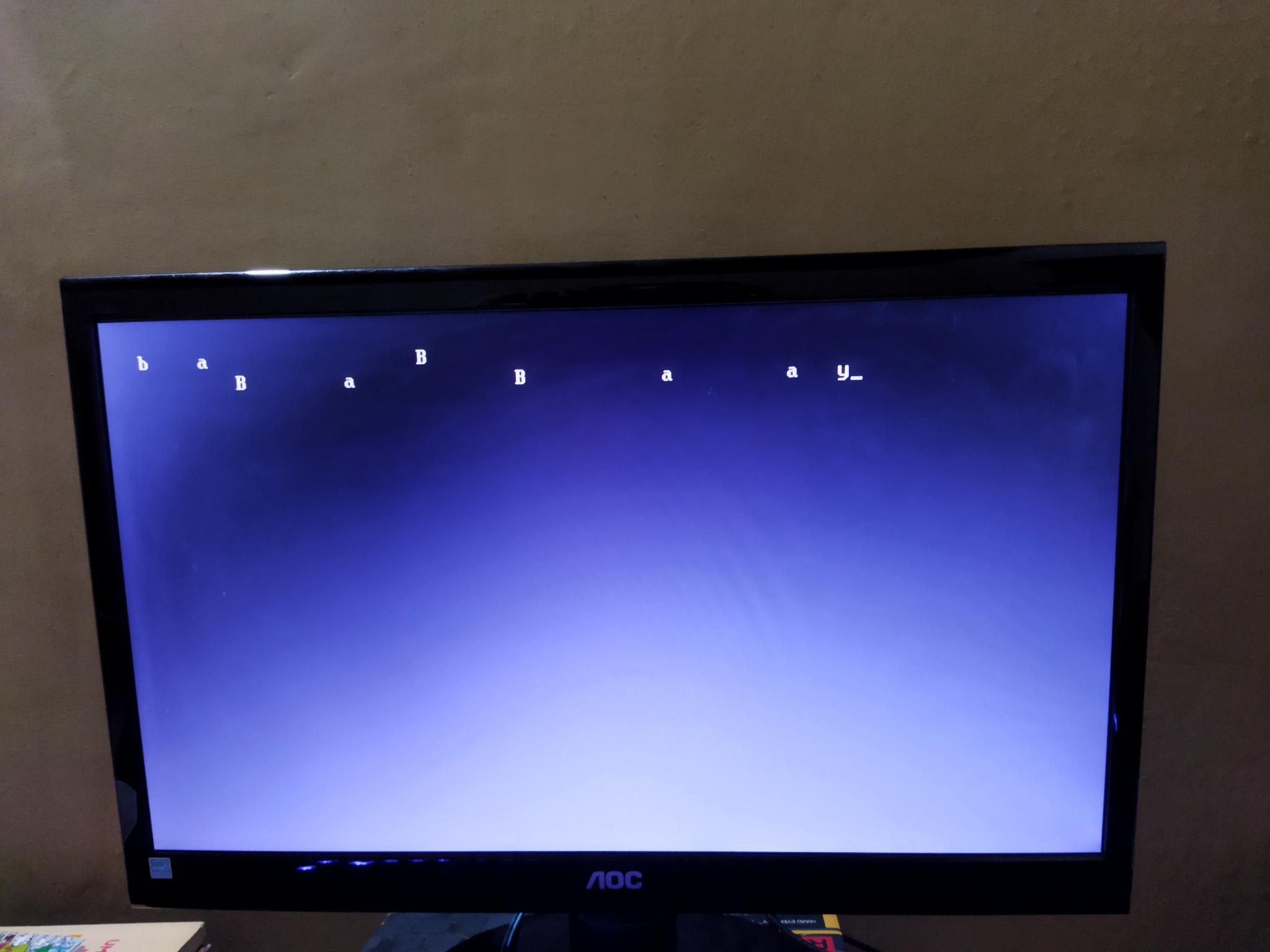 Computador liga mas aparece uma tela preta cheia de letras - Computador não  liga ou não dá vídeo - Clube do Hardware
