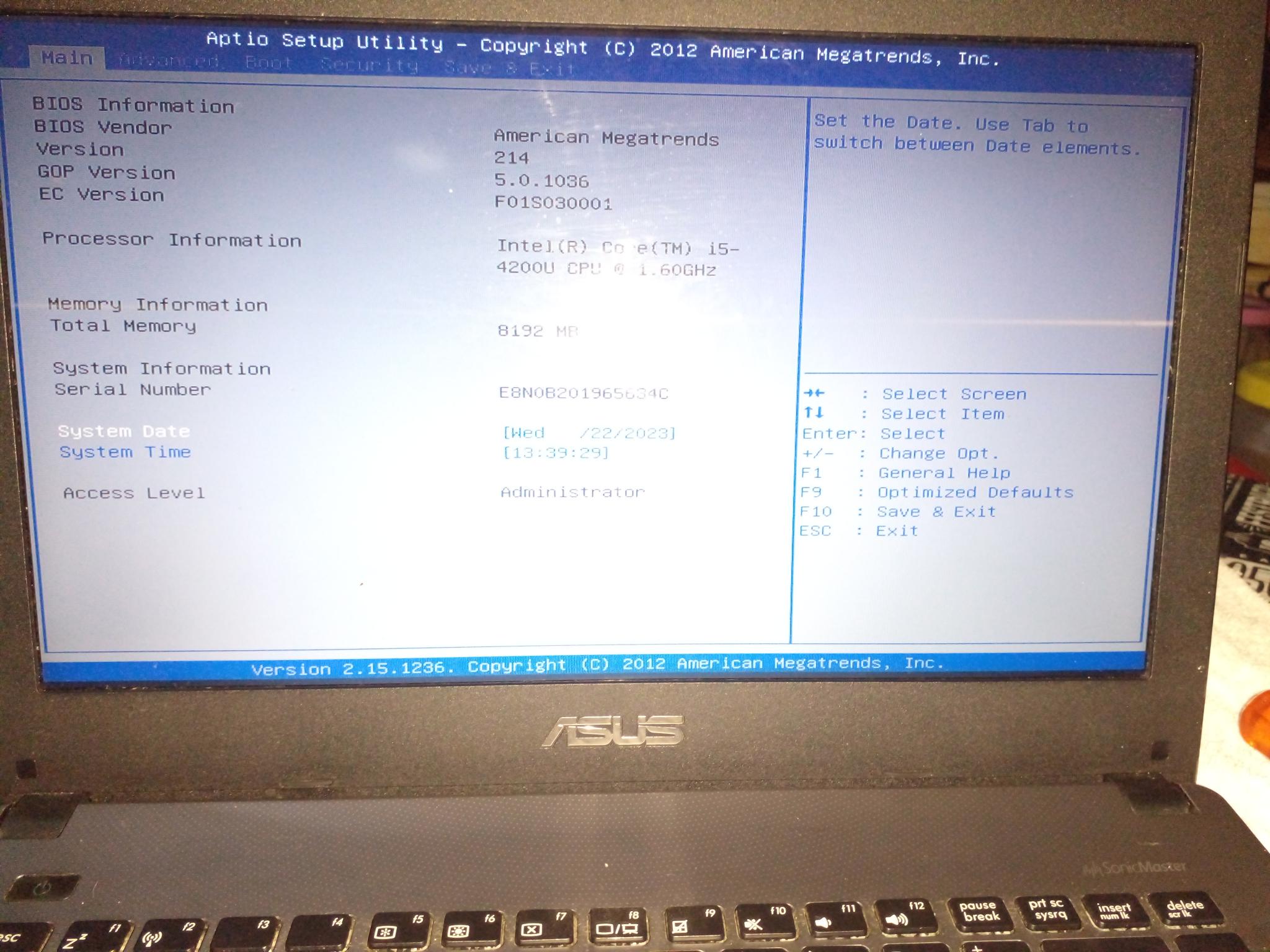 BIOS do Notebook ASUS x450l não identifica HD para instalar SO - Notebooks  - Clube do Hardware